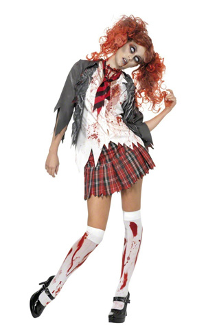 Zombie Schoolgirl Halloween Costume