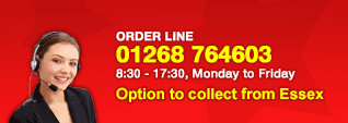 Call us now on 01268 764603 to order